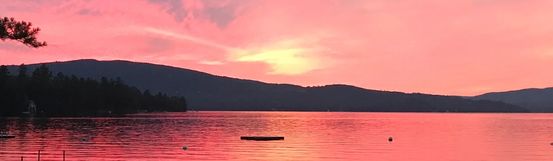 Sunset View of the Lake